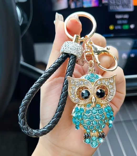 sova s kamínky - různé barvy