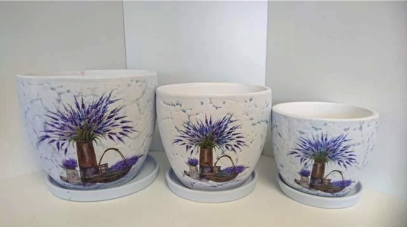 květináč - levandule