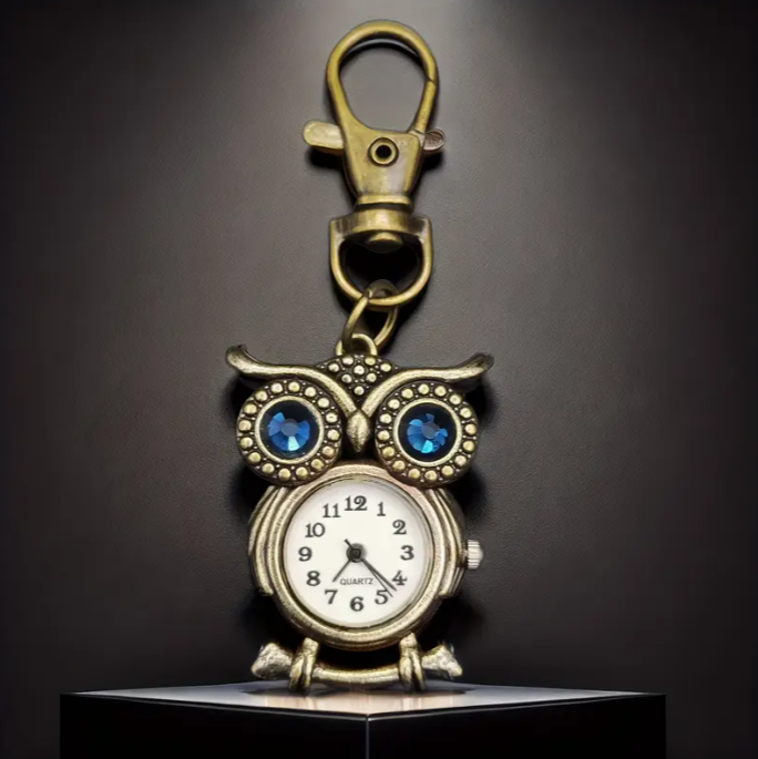přívěsek hodiny se sovou