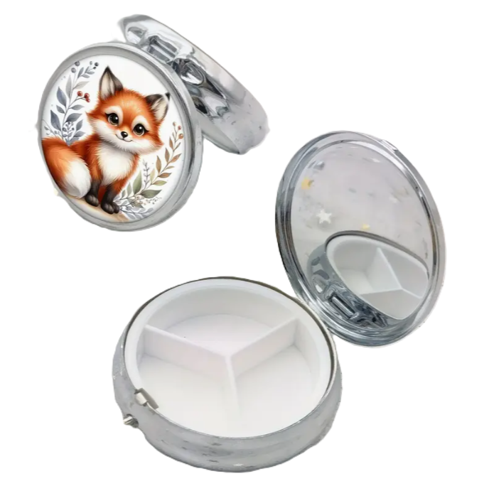 krabička s obrázkem - organizér liška