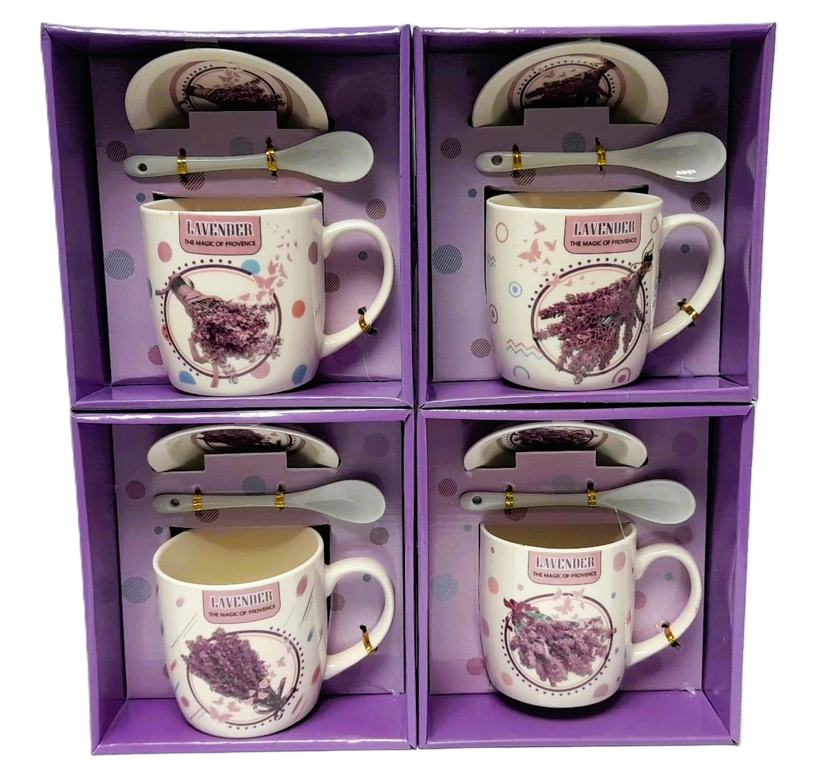 hrníček se lžičkou - puget levandule