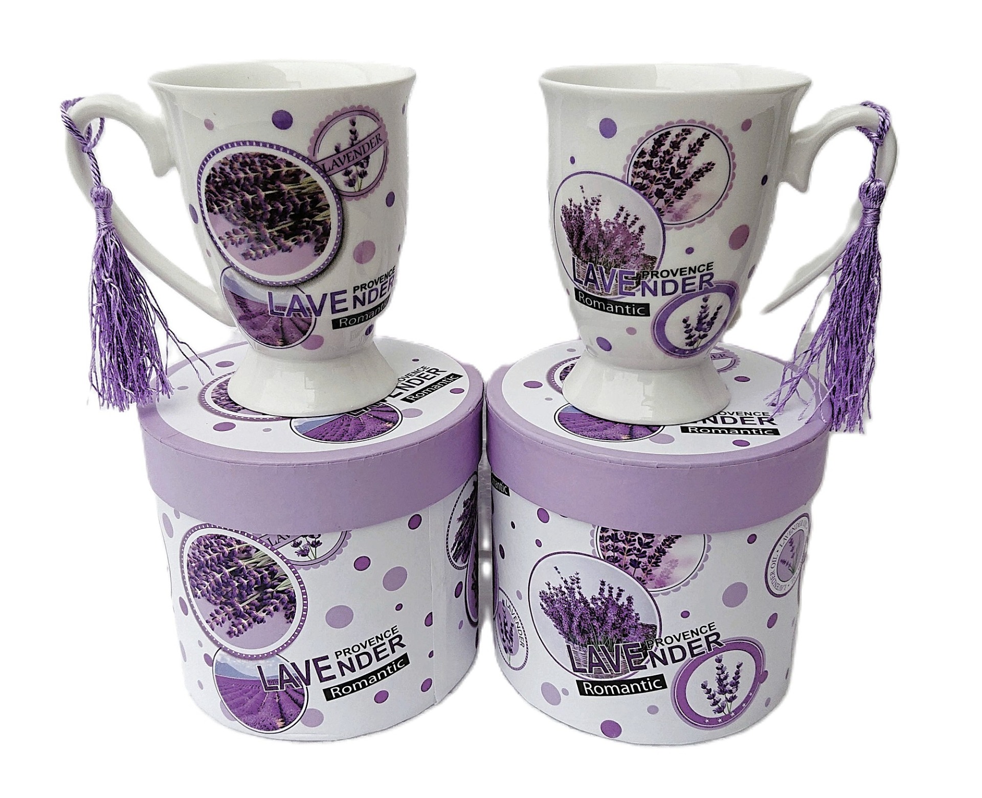 hrníček v dárkové krabičce - levandule