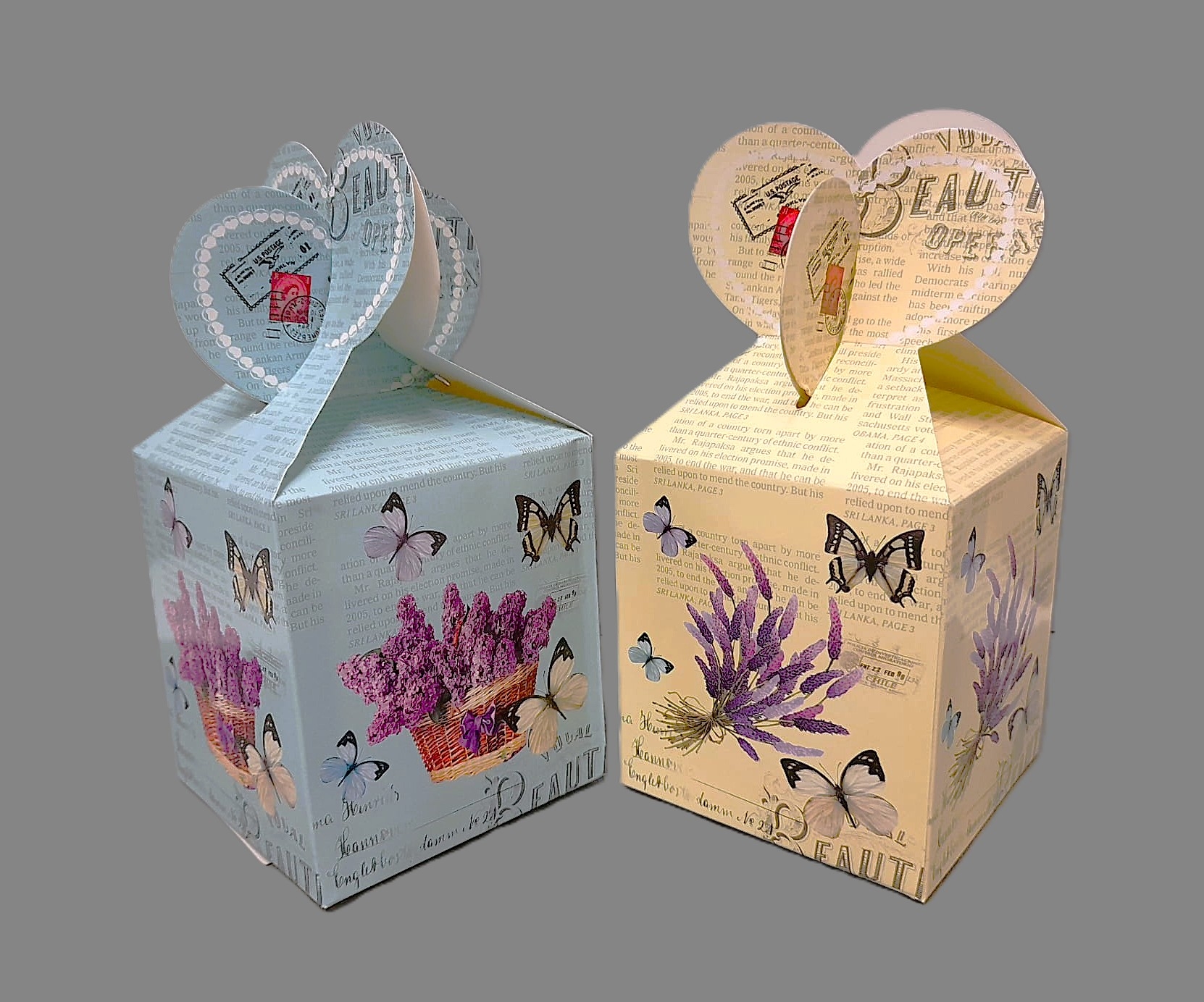 dárková krabička - barva žlutá