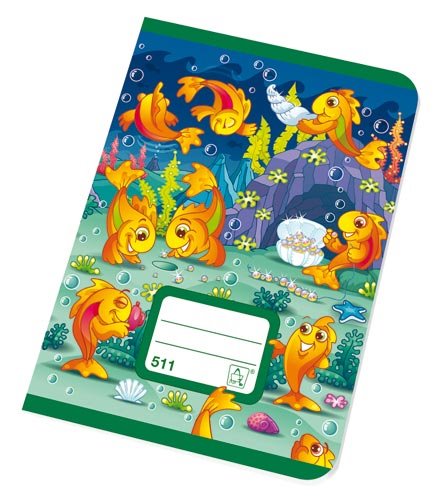 školní sešit 511 - rybky