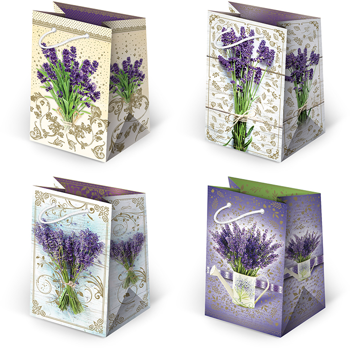 dárková taška levandule