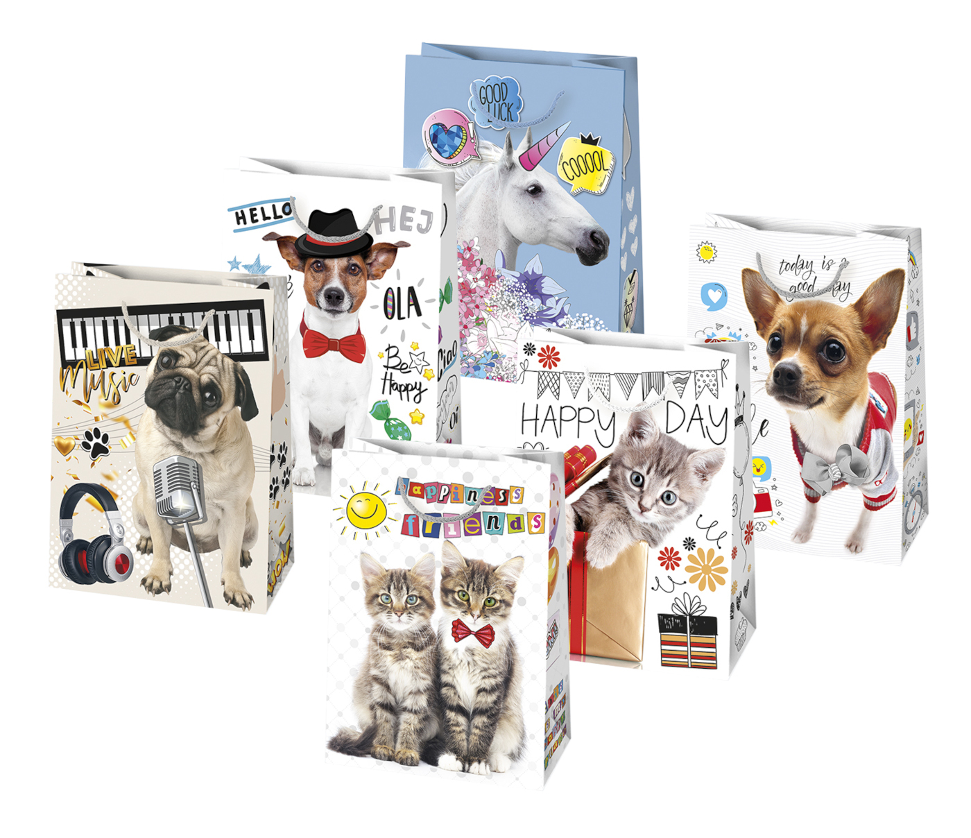 dárková taška se zvířátky