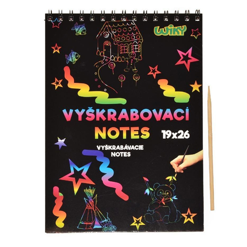 vyškrabovací notes A4 - 10 listů